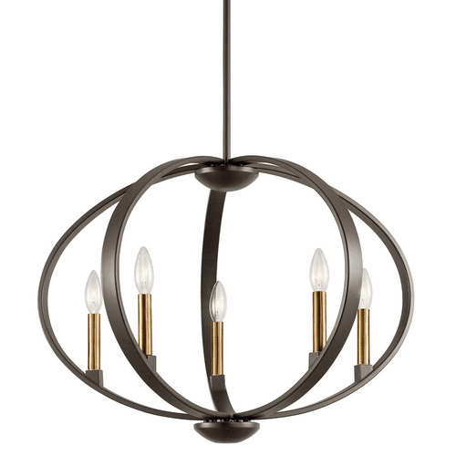Kichler Elata 5-LT Chandelier - Olde Bronze - 43871OZ