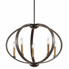 Kichler Elata 5-LT Chandelier - Olde Bronze - 43871OZ