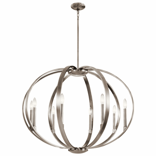 Kichler Elata 8-LT Chandelier - Classic Pewter - 43872CLP
