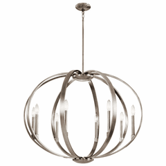 Kichler Elata 8-LT Chandelier - Classic Pewter - 43872CLP