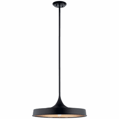 Kichler Elias 1-LT Pendant/Semi Flush - Black - 52096BK