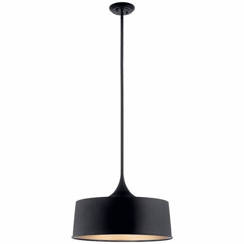 Kichler Elias 1-LT Pendant/Semi Flush - Black - 52097BK
