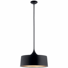 Kichler Elias 1-LT Pendant/Semi Flush - Black - 52097BK