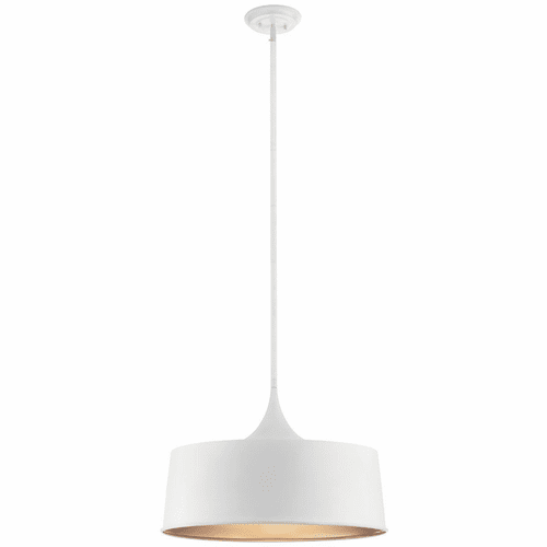 Kichler Elias 1-LT Pendant/Semi Flush - White - 52097WH