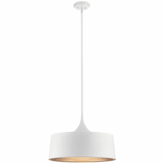 Kichler Elias 1-LT Pendant/Semi Flush - White - 52097WH