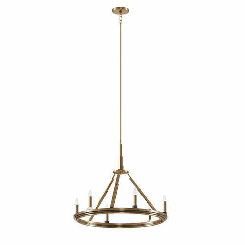 Kichler Emmala 6-LT 1-Tier Chandelier - Brushed Natural Brass - 52420BNB