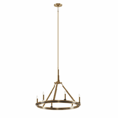 Kichler Emmala 6-LT 1-Tier Chandelier - Brushed Natural Brass - 52420BNB