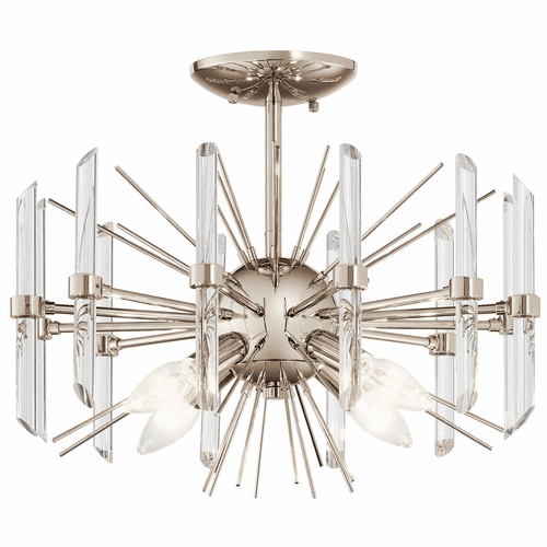 Kichler Eris 4-LT Semi Flush - Polished Nickel - 44277PN