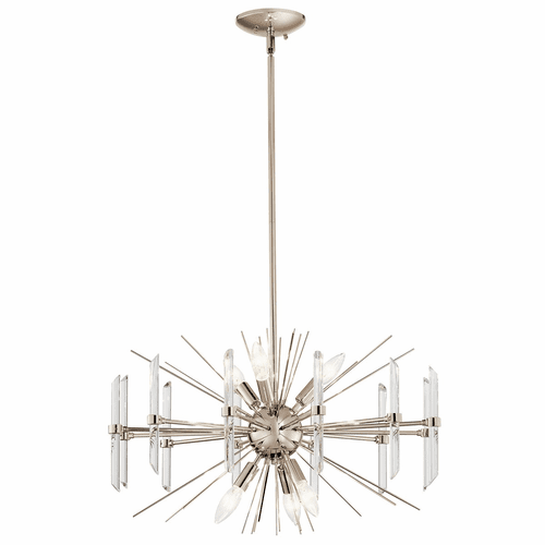 Kichler Eris 6-LT Chandelier - Polished Nickel - 44275PN