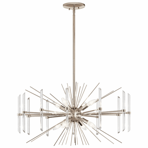 Kichler Eris 8-LT Chandelier - Polished Nickel - 44276PN