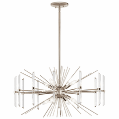 Kichler Eris 8-LT Chandelier - Polished Nickel - 44276PN Kichler Eris 8-LT Chandelier - Polished Nickel - 44276PN