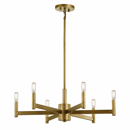 Kichler Erzo 6-LT Chandelier - Brass - 43859NBR