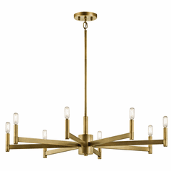 Kichler Erzo 8-LT Chandelier - Brass - 43857NBR