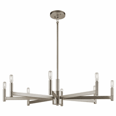 Kichler Erzo 8-LT Chandelier - Satin Nickel - 43857SN
