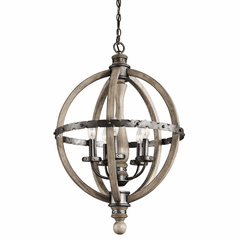 Kichler Evan 5-LT Chandelier - Distressed Antique Gray - 43324DAG