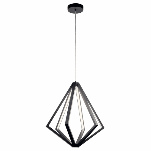 Kichler Everest 24.5" LED Pendant Black - Matte Black - 84090