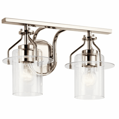 Kichler Everett 2-LT Bath Vanity Light - Polished Nickel - 55078PN