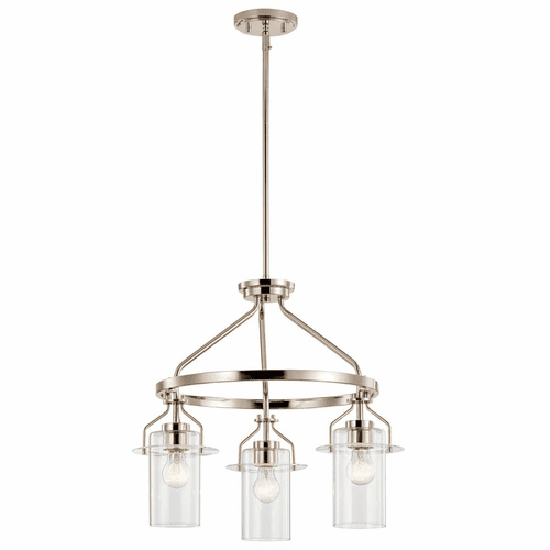 Kichler Everett 3-LT Pendant - Polished Nickel - 52377PN