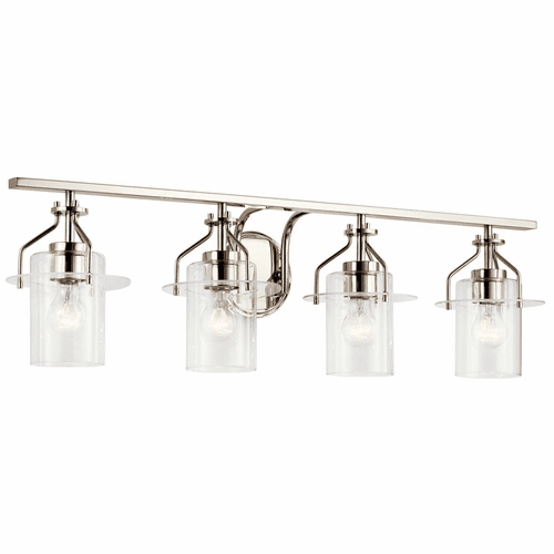 Kichler Everett 4-LT Bath Vanity Light - Polished Nickel - 55080PN