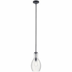 Kichler Everly 1-LT Mini Pendant - Black - 42456BK