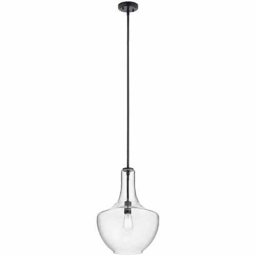 Kichler Everly 1-LT Pendant - Black - 42046BK