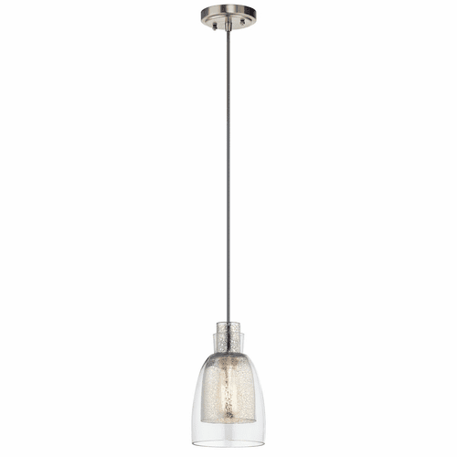 Kichler Evie 6" 1-LT Mini Pendant - Brushed Nickel - 43625NI