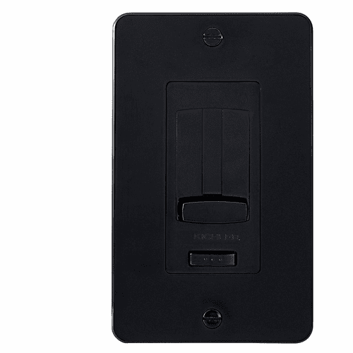 Kichler Face Plate & Trim -for 4DD/6DD LED Driver & Dimmer - Black - 1DDTRIMBK