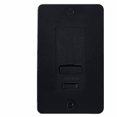 Kichler Face Plate & Trim -for 4DD/6DD LED Driver & Dimmer - Black - 1DDTRIMBK