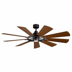 Kichler Gentry LED 65" Ceiling Fan - Anvil Iron - 300265AVI