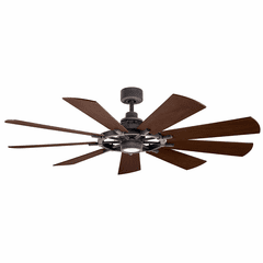 Kichler Gentry LED 65" Ceiling Fan - Weathered Zinc - 300265WZC Kichler Gentry LED 65" Ceiling Fan - Weathered Zinc - 300265WZC
