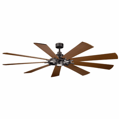 Kichler Gentry XL LED 85" Ceiling Fan - Anvil Iron - 300285AVI