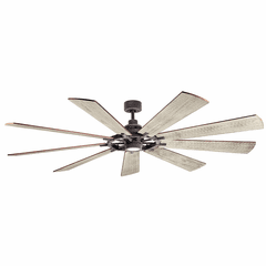 Kichler Gentry XL LED 85" Ceiling Fan - Weathered Zinc - 300285WZC Kichler Gentry XL LED 85" Ceiling Fan - Weathered Zinc - 300285WZC