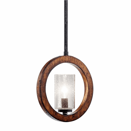 Kichler Grand Bank 1-LT Convertible Mini Pendant - Auburn Stained - 43189AUB