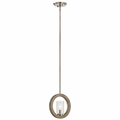 Kichler Grand Bank 1-LT Convertible Mini Pendant - Gray - 43189DAG