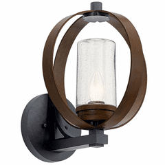 Kichler Grand Bank 1-LT Large Outdoor Wall Light - Auburn Stained - 59067AUB