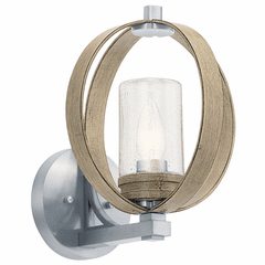 Kichler Grand Bank 1-LT Medium Outdoor Wall Light - Antique Gray - 59066DAG