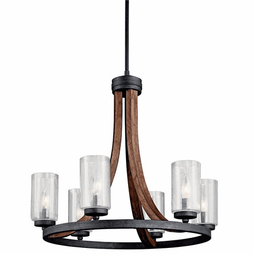 Kichler Grand Bank 6-LT Chandelier Auburn Stained - 43193AUB