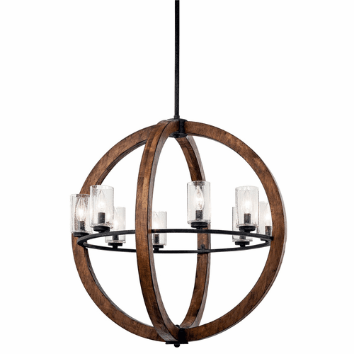 Kichler Grand Bank 8-LT Chandelier Auburn Stained - 43190AUB
