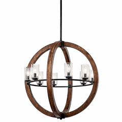 Kichler Grand Bank 8-LT Chandelier Auburn Stained - 43190AUB