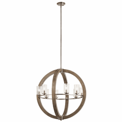 Kichler Grand Bank 8-LT Chandelier - Distressed Antique Gray - 43190DAG