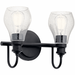 Kichler Greenbrier 2-LT Bath Light - Black - 45391BK Kichler Greenbrier 2-LT Bath Light - Black - 45391BK