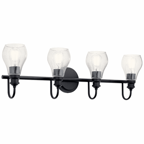 Kichler Greenbrier 4-LT Bath Light - Black - 45393BK