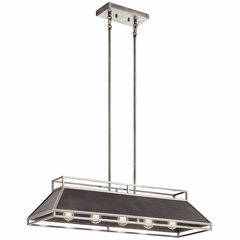 Kichler Grendel Linear 5-LT Chandelier - Classic Pewter - 52037CLP