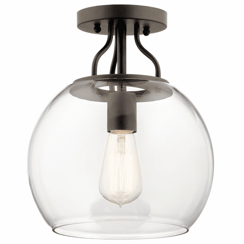 Kichler Harmony 1-LT Semi Flush - Olde Bronze - 44066OZ