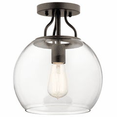 Kichler Harmony 1-LT Semi Flush - Olde Bronze - 44066OZ Kichler Harmony 1-LT Semi Flush - Olde Bronze - 44066OZ