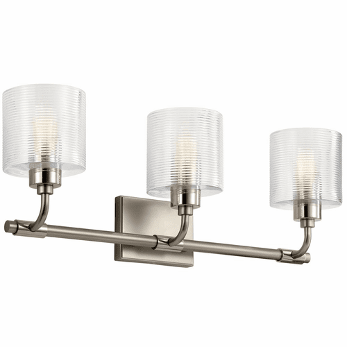 Kichler Harvan 3-LT Bath Vanity Light - Satin Nickel - 55107SN