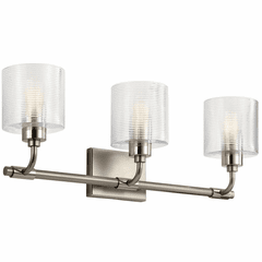 Kichler Harvan 3-LT Bath Vanity Light - Satin Nickel - 55107SN
