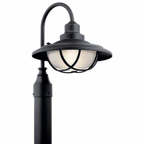 Kichler Harvest Ridge 1-LT Post Light - Black - 49694BKT