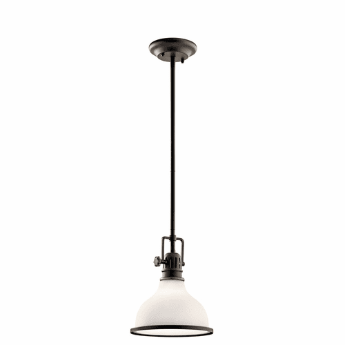Kichler Hatteras Bay 1-LT Mini Pendant - Olde Bronze - 43764OZ