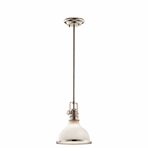 Kichler Hatteras Bay 1-LT Mini Pendant - Polished Nickel - 43764PN